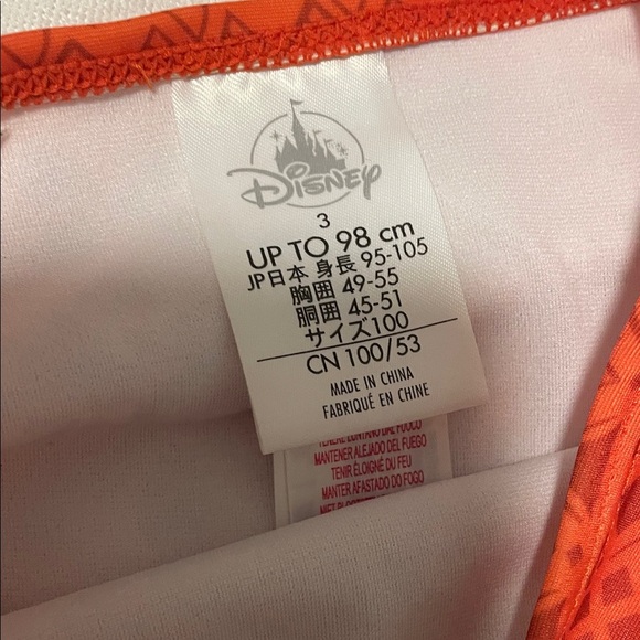 Disney  Moana Deluxe swimsuit for girls size 3T - Picture 3 of 7